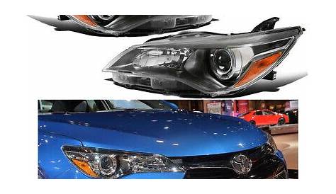 For 2015 2016 2017 Toyota Camry SE/XSE Black Headlights Headlamp