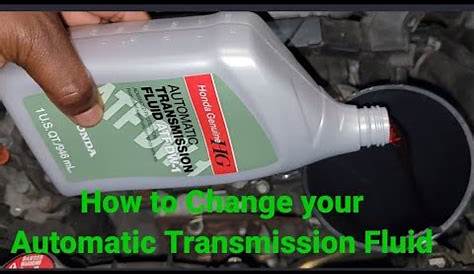 How to Change Automatic Transmission Fluid 2009 - 2017 Honda Accord
