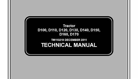 John Deere D150 Manual