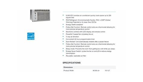 Danby Air Conditioner 6000 Btu - Danby 10 000 Btu 6 000 Sacc 3 In 1