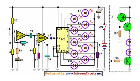 disco led circuit diagram