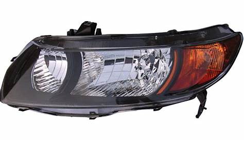 2007 Honda Civic Headlight Assembly Left Driver Side - Coupe Models