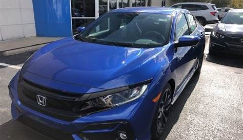 $22,900 2020 Honda Civic Sport Blue 4D Hatchback in Tipp City