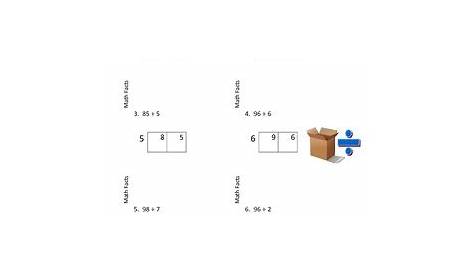 box method division worksheets free