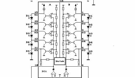 led vu meter schematic