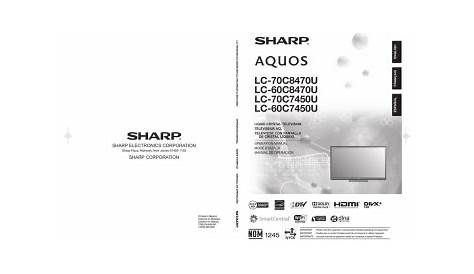 Sharp LC-60C7450U User's Manual | Manualzz