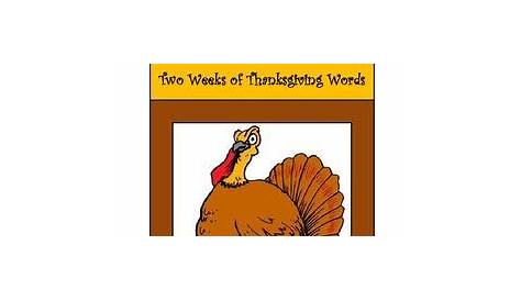 Thanksgiving Spelling provides two weeks worth of Thanksgiving words
