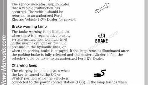 Ford Ranger Owners Manual