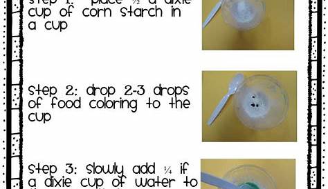 oobleck experiment worksheets