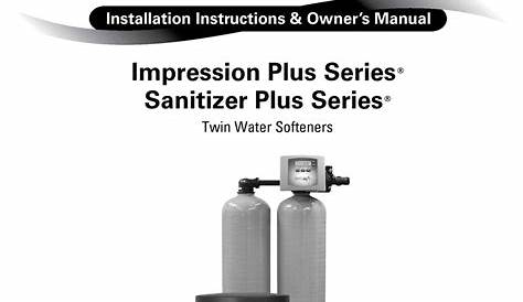water right impression series troubleshooting guide