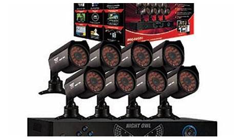 Night Owl 8 Channel DVR with 500GB HDD & 8 Cameras (2 Audio Enabled