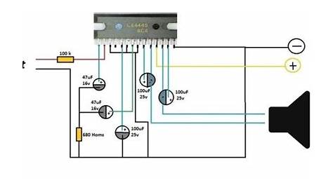 lHow to make Circuit amplifier Use TDA2030 | Circuit diagram, Audio
