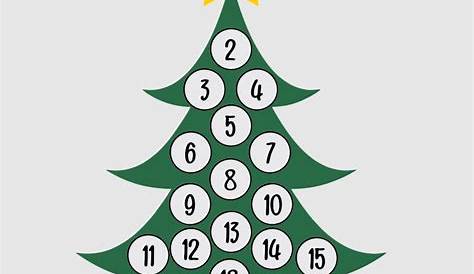 14 Best Christmas Countdown Tree Printable PDF for Free at Printablee