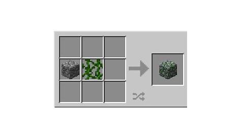 how to make mossy cobblestone in minecraft