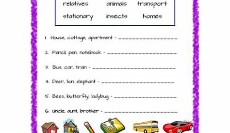 English Collective Nouns Worksheet 4 Grade 2 - EStudyNotes