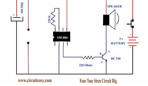 4 tone siren circuit diagram
