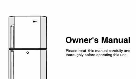 LG Fridge Manual | Cold | Refrigerator