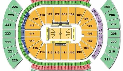 Gila River Arena Seating Chart With Seat Numbers