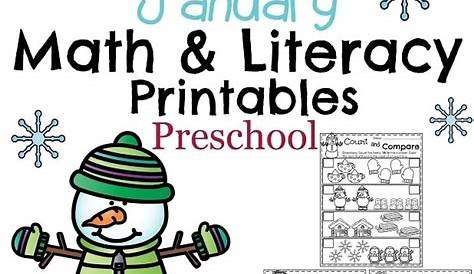January Preschool Worksheets - Planning Playtime
