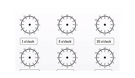 O'clock and half past editable worksheets | Teaching Resources