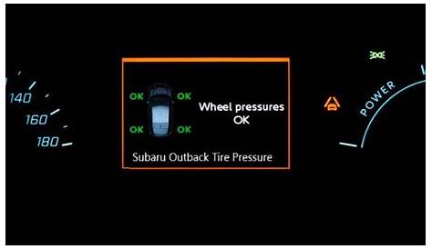 Subaru Outback Tire Pressure – All You Need To Know – Rx Mechanic