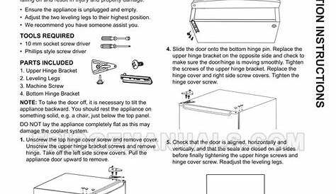 Hotpoint HME02GGMBB Compact Refrigerator Owner's Manual & Installation