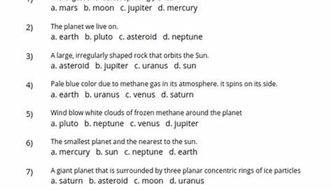 free solar system printables vocabulary word searches - the solar