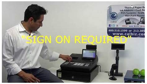 Sam4s sps 530 rt register SIGN ON REQUIRED - YouTube