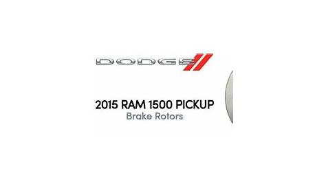 rotors for 2015 dodge ram 1500