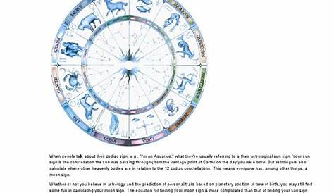 Moon Sign Formula - Calculate Your Astrological Moon Sign by Hand | PDF