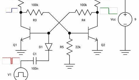 bistable multivibrator using transistor