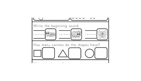 morning activity worksheet kindergarten