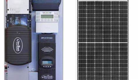 Off-Grid Solar Power Kit With 975 Watts of Panels and 3,500 Watt 24VDC 120VAC Inverter Power