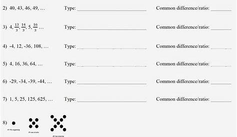 geometric sequence worksheet algebra 1