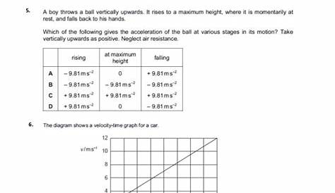 kinematics worksheets with answers