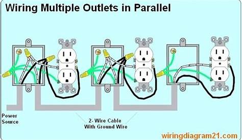 wiring multiple outlets in parallel to each other