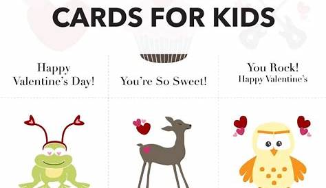 Valentines Day Cards For Kids: Free Printable Download - Ideas for the Home