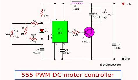 circuit diagram of dc motor speed controller