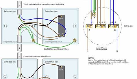 3 way lighting circuit wiring diagram
