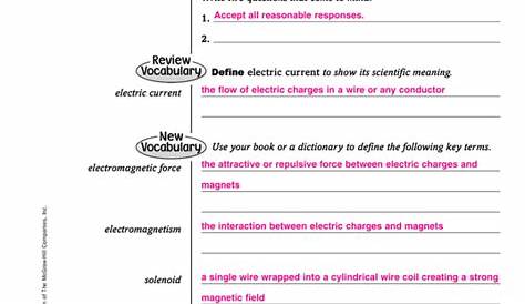 magnetism and its uses worksheet