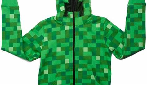 Minecraft Creeper Premium Zip-up Youth Hoodie - Official Merchandise