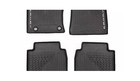 GENUINE TOYOTA 2018-19 CAMRY FLOOR MAT LINERS RUBBER ALL WEATHER OEM