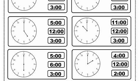 Preschool Clock Worksheet #clock #worksheets #kindergarten #