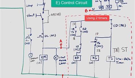 dol star delta circuit diagram