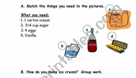 i is for ice cream worksheet