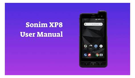 Sonim XP8 User Manual - PhoneCurious