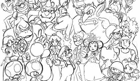 Mario 3d World Coloring Pages at GetColorings.com | Free printable