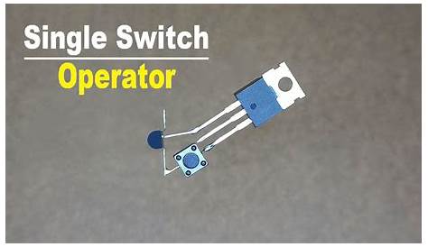 Single Button Push ON Push OFF Switch Circuit..Simple Latch Switch