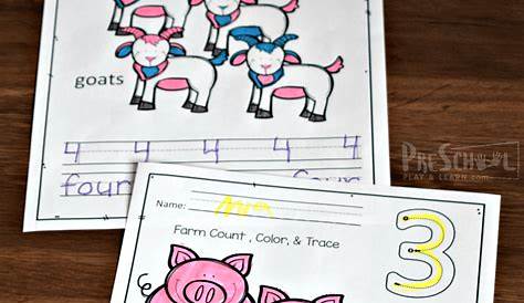 FREE Counting Farm Animals Worksheet