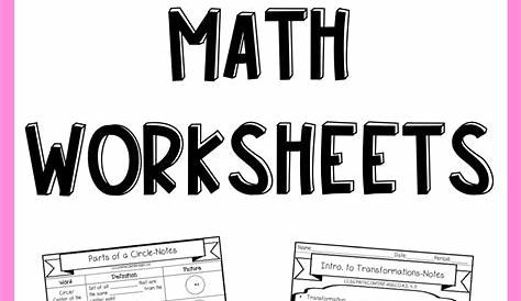 make your own math worksheet